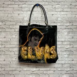 ELVIS Purse Bag Tote Image Name Tiger Themed 13 in. X 13 in. X 3 in. RARE